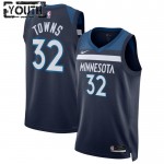 Maillot NBA Minnesota Timberwolves Karl Anthony Towns 32 Nike 2022-23 Icon Edition Navy Swingman - Enfant